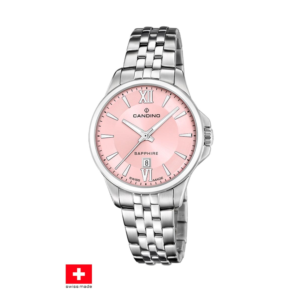 CANDINO - Reloj C4766/7 Candino Swiss Rojo Mujer Couples Classic