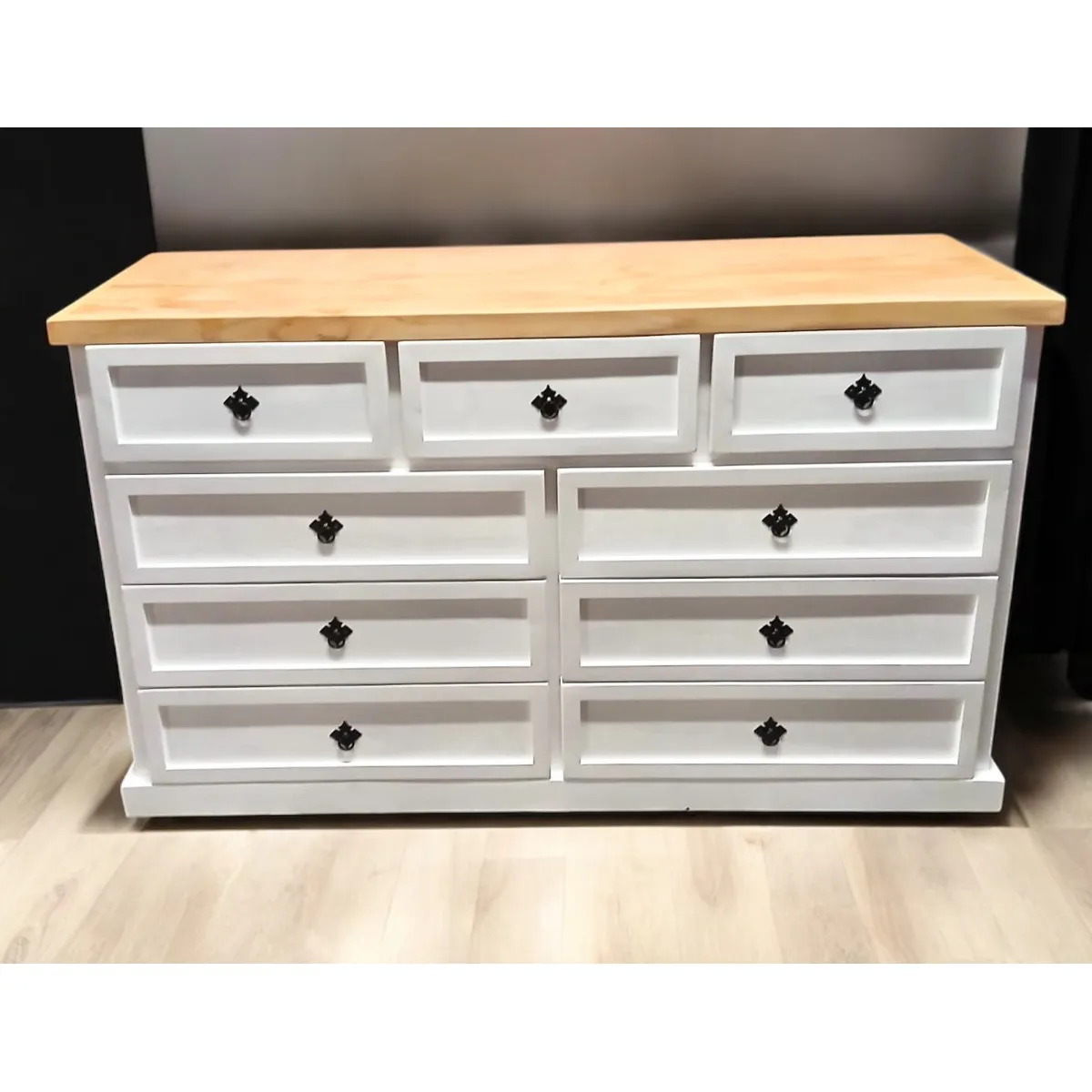 MGR MUEBLES - COMODA DE MADERA RUSTICA BASIC 1,50 MGR MUEBLES