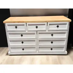 GENERICO - COMODA DE MADERA RUSTICA BASIC 1,50 MGR MUEBLES