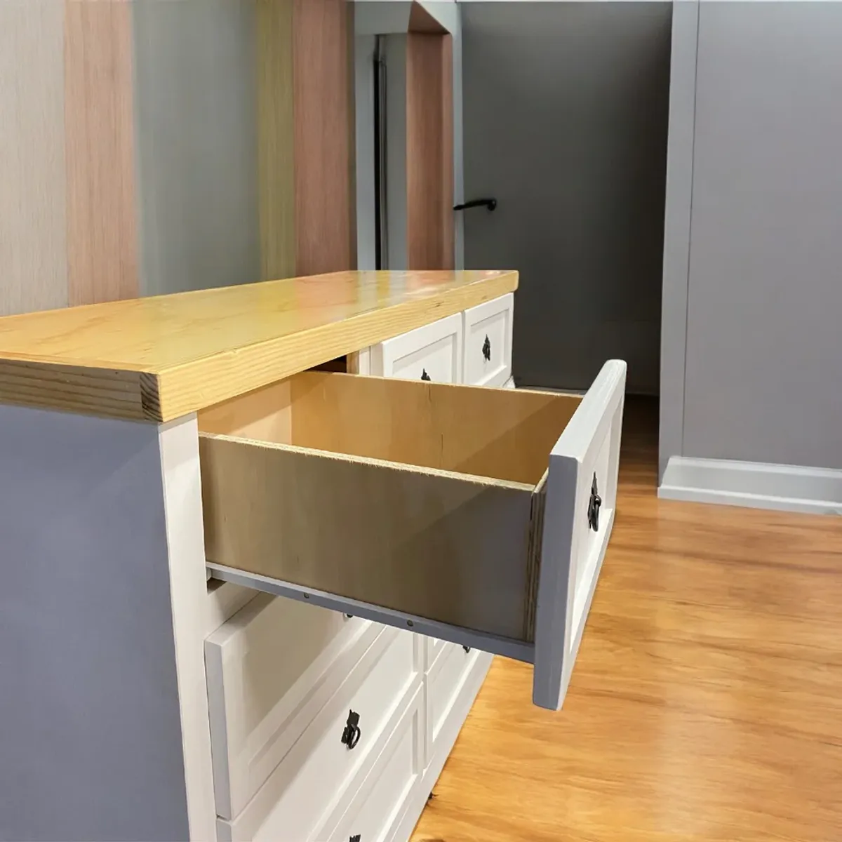 MGR MUEBLES - COMODA DE MADERA RUSTICA BASIC 1,50 MGR MUEBLES