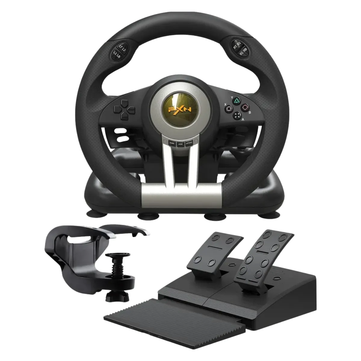 MOVI - Volante Gaming Simulador Con Pedales PC PS3 PS4 XSERIES XLS SWITCH