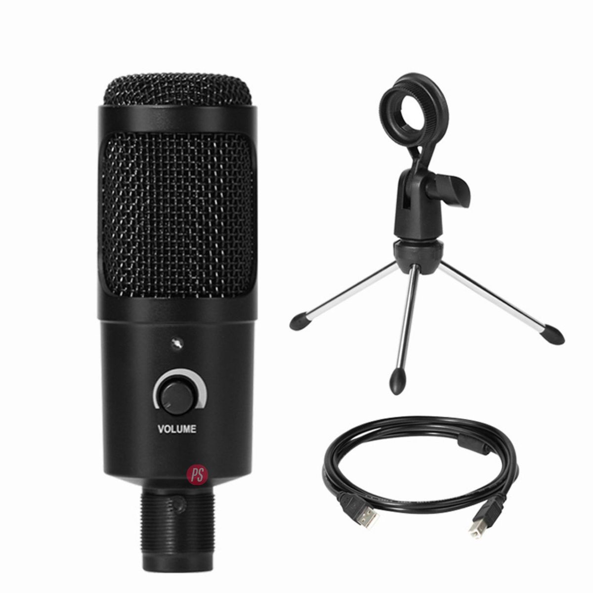 AUDIO PRO - Micrófono Condensador Usb Con Pedestal Profesional - Ps