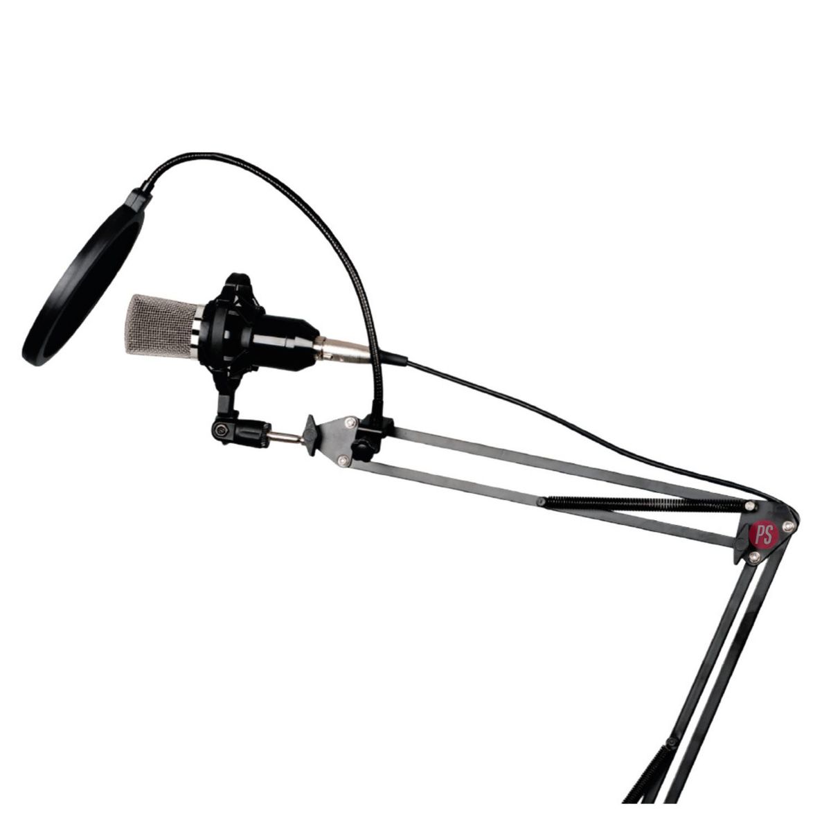 AUDIO PRO - Kit Micrófono + Condensador + Atril Para Grabación - Ps