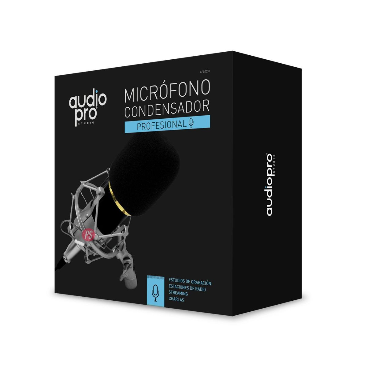 AUDIO PRO - Micrófono De Condensador 35mm Profesional - Ps