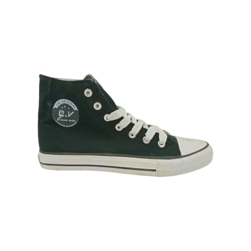 HERIEL - Zapatilla Negro Textil Caña Mujer