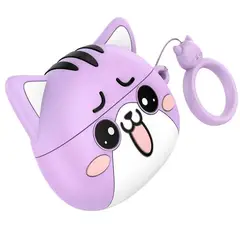 HOCO - Audifono inalámbrico IN-EAR de gatito EW48 morado