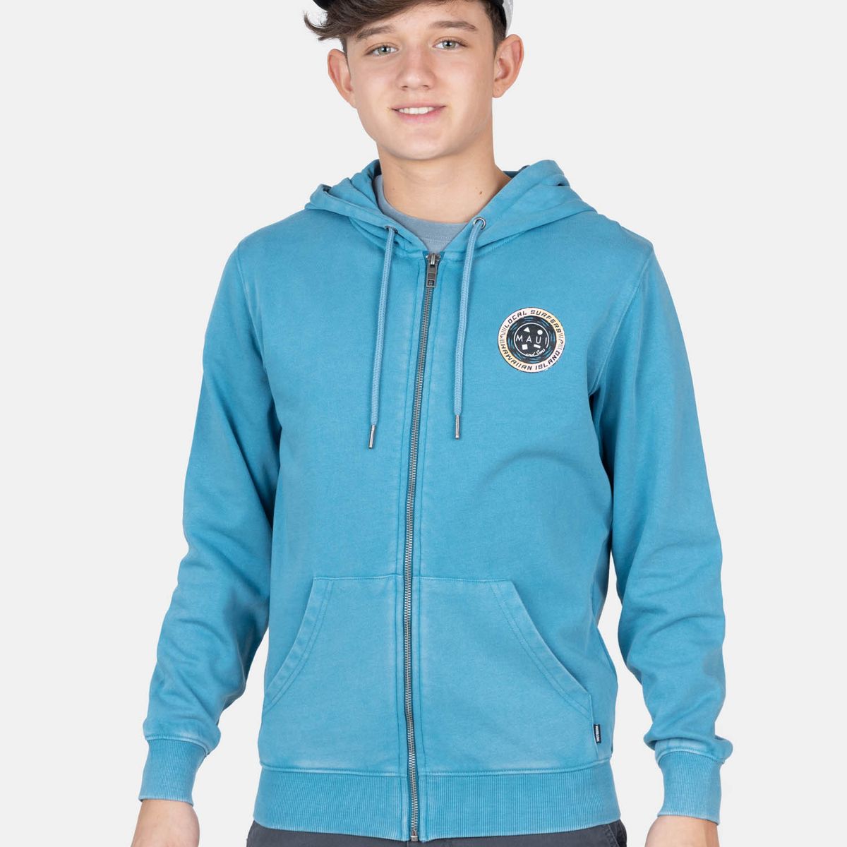 MAUI AND SONS - Poleron FZ  Oralia Celeste Infantil Maui And Sons - Celeste