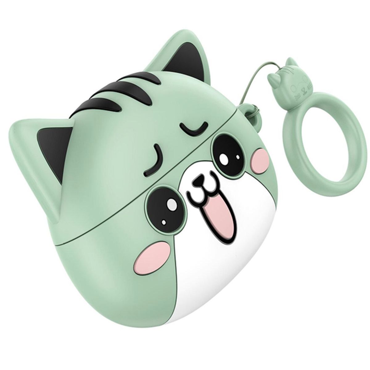 HOCO - Audifono inalámbrico IN-EAR de gatito EW48 Hoco verde