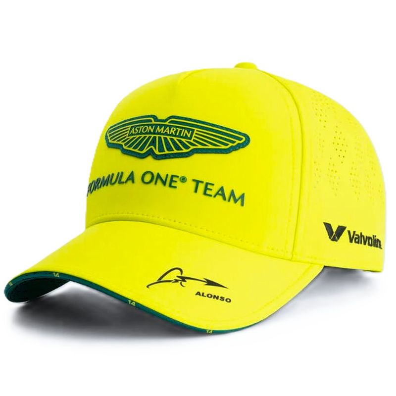 BOSS - Gorro Formula 1 Aston Martin #14 Fernando Alonso Oficial 2025 Verde