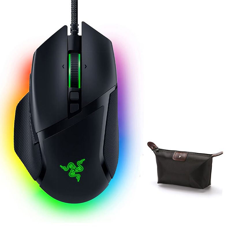 RAZER - Mouse Gamer Razer Basilisk V3 26000DPI RGB Negro Y ESTUCHE