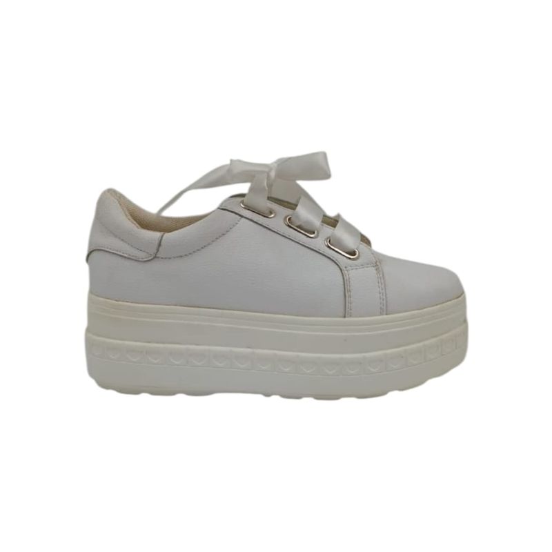 HERIEL - Zapatilla Blanca Plataforma
