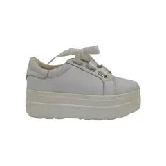 HERIEL - Zapatilla Blanca Plataforma