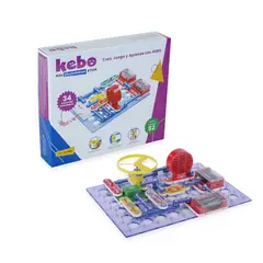 KEBO - Kit Electrónico Educativo Started S2 - 34 circuitos