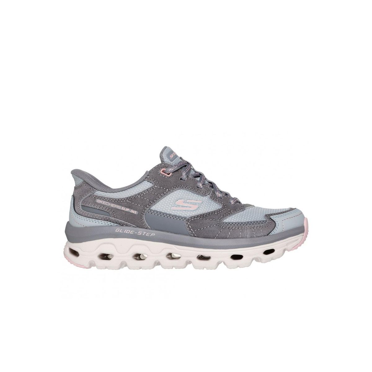 SKECHERS - Zapatillas Mujer Slip-ins Glide Step Sole Gris PK Skechers