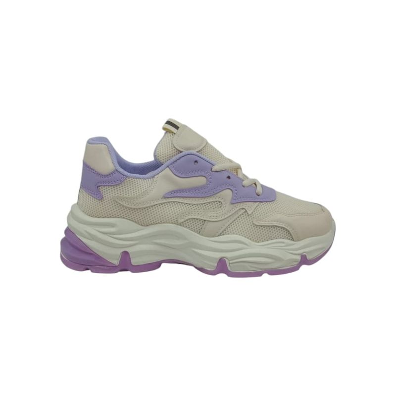 HERIEL - Zapatilla Purpura Plataforma Mujer