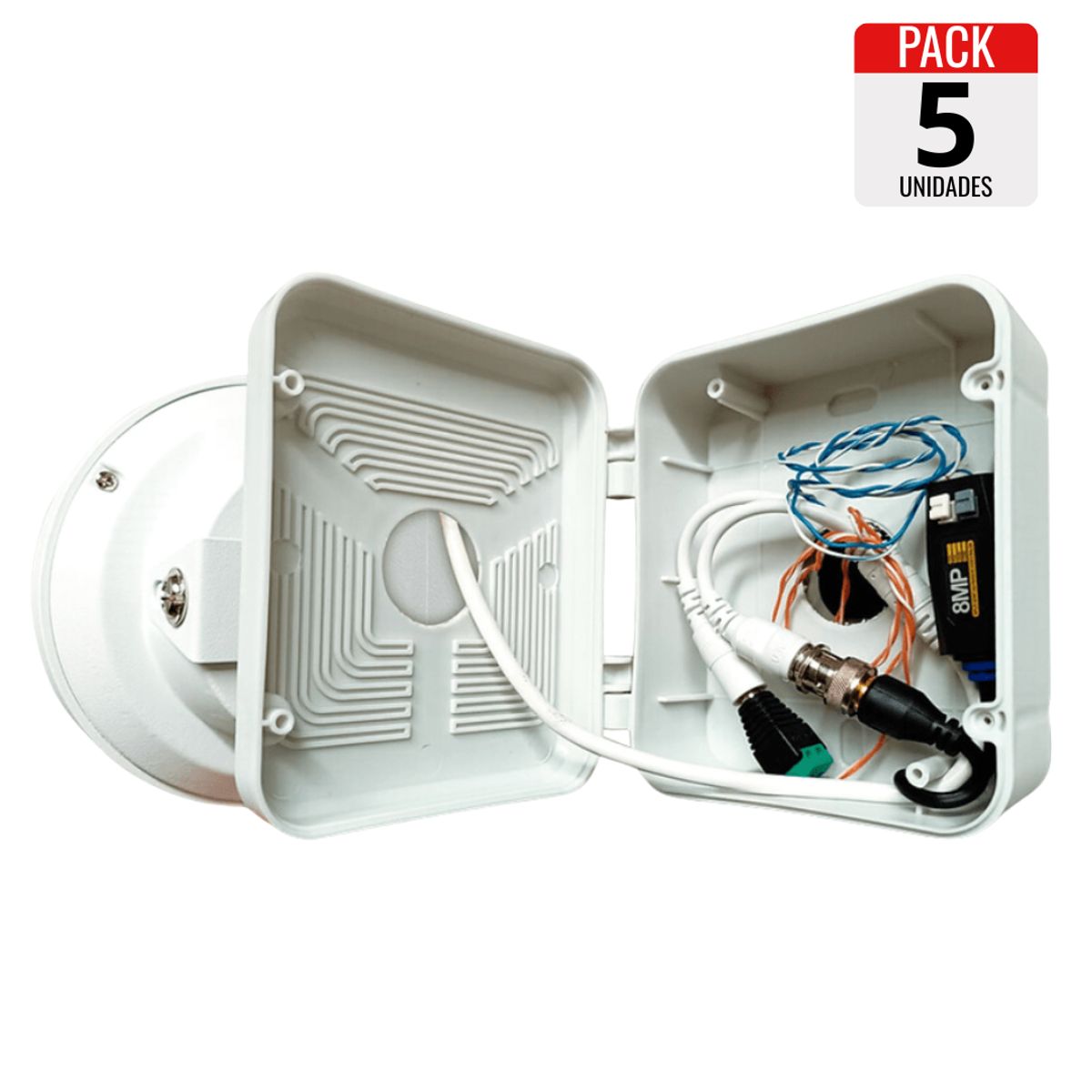 GENERICO - Pack x5 Cajas Estancas de Pase 103x92x49mm