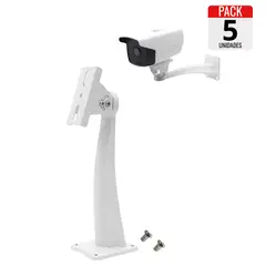 GENERICO - Pack x5 Soportes Metálicos para Cámara de Seguridad