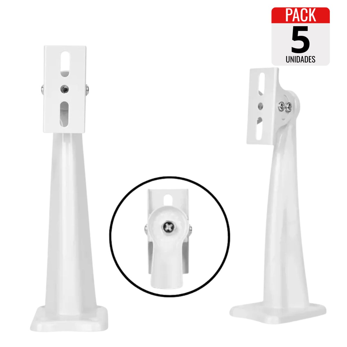 GENERICO - Pack x5 Soportes Metálicos para Cámara de Seguridad