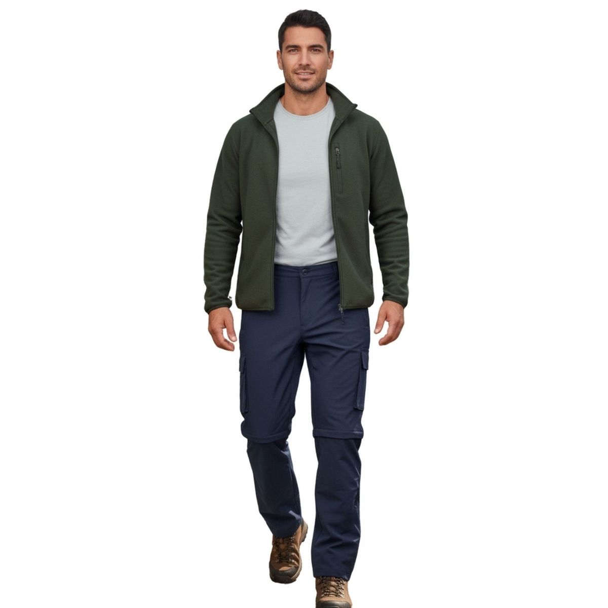 LIKE SHOP - Pantalon Softshell Hombre Verano Bolsillos Cargo 801