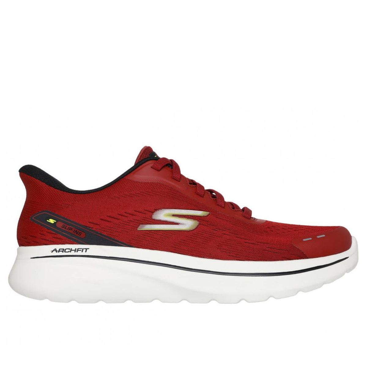 SKECHERS - Zapatillas Hombre Slip-ins Go Walk Arch Fit N-Joy Rojo RD Skechers