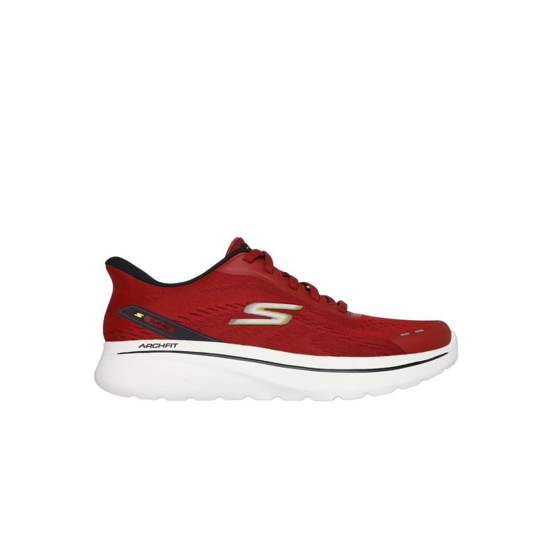 SKECHERS - Zapatillas Hombre Slip-ins Go Walk Arch Fit N-Joy Rojo RD Skechers