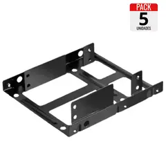 GENERICO - Pack 5 de Adaptador Soporte Disco 2.5" a 3.5" – Para Gabinete de PC o DVR