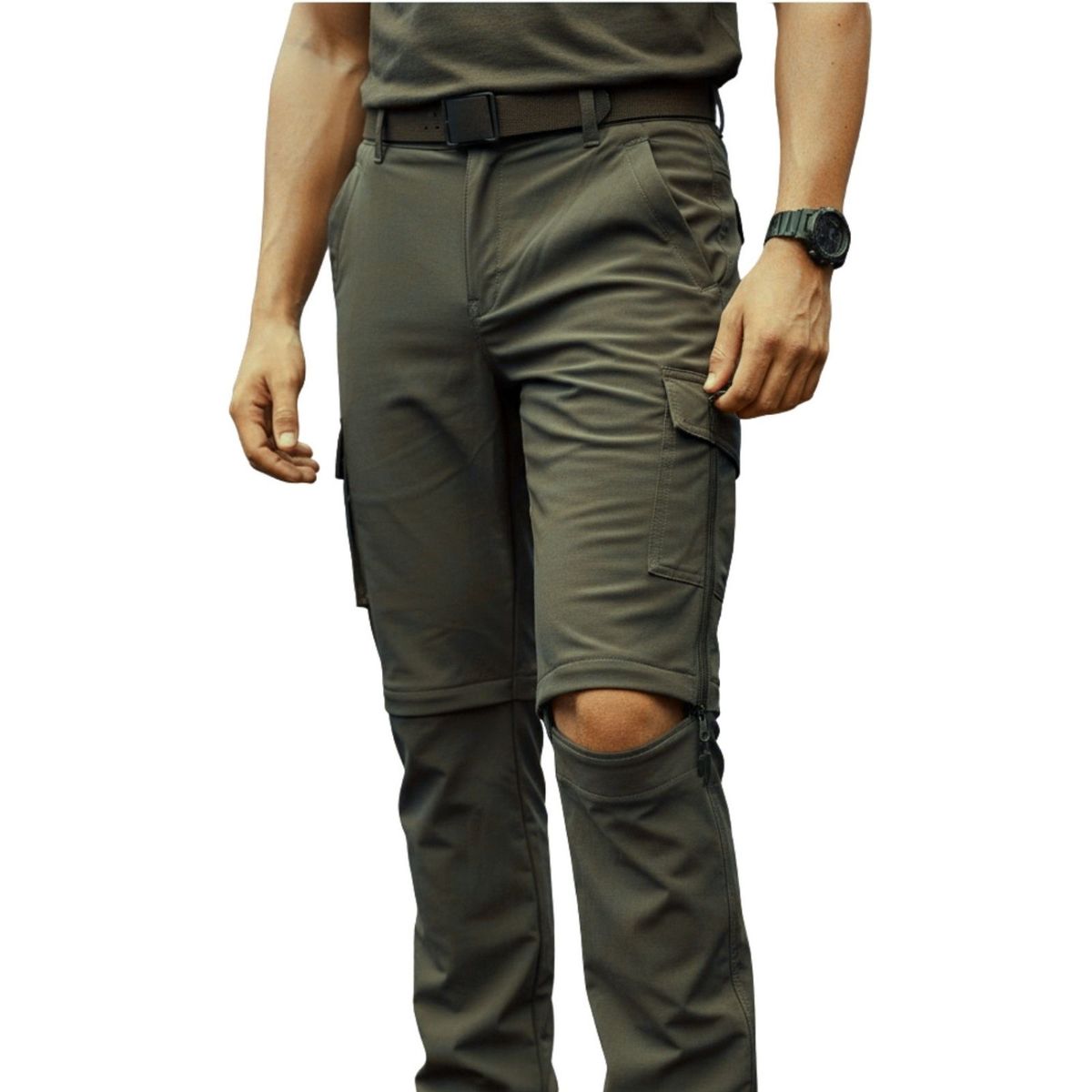 LIKE SHOP - Pantalon Softshell Hombre Verano Bolsillos Cargo 801