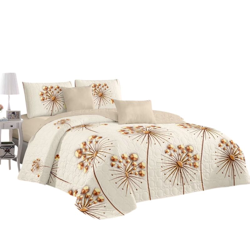 ANGELES DEL HOGAR - CUBRECAMA QUILT DE VERANO CON DISEÑO TF KING