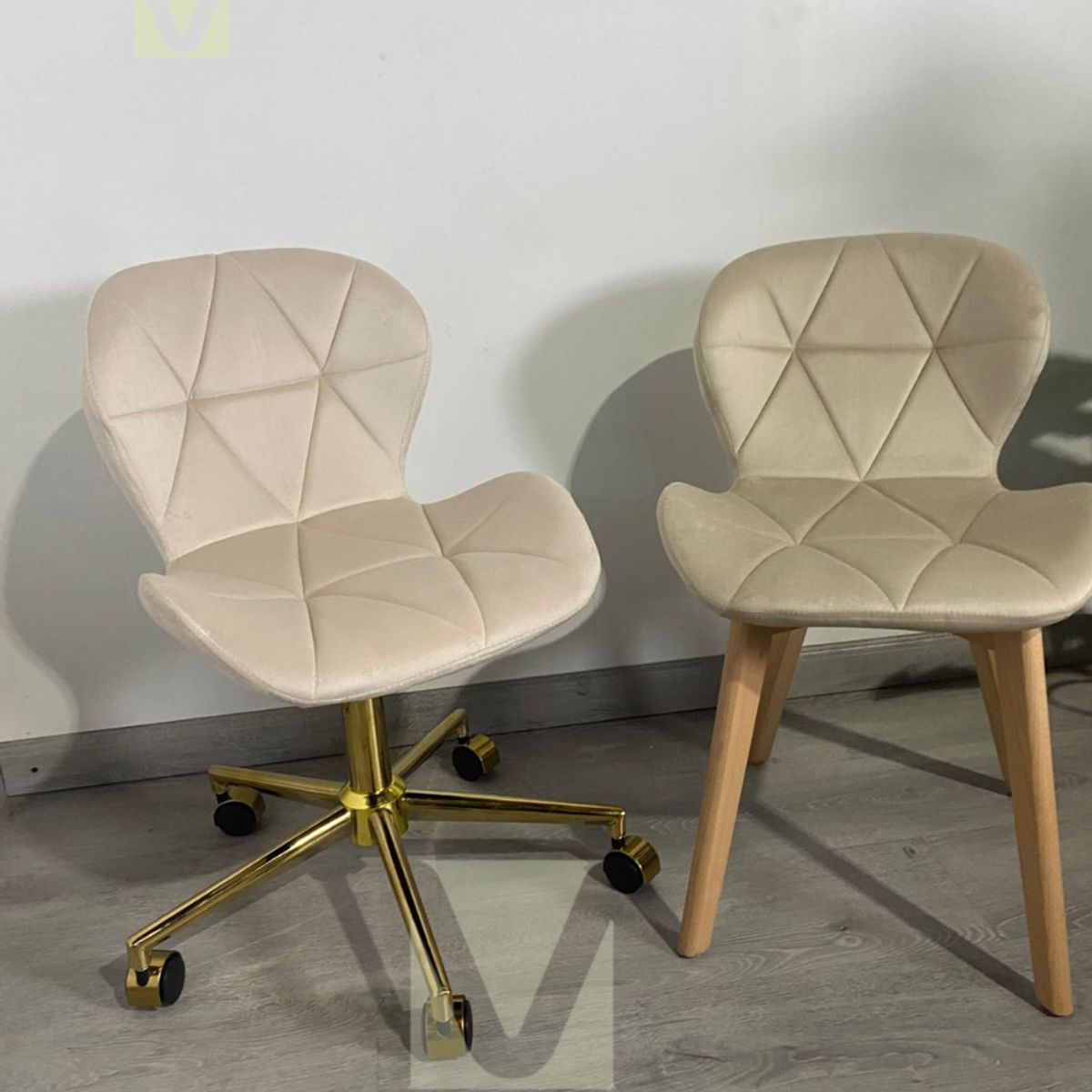 GENERICO - Pack Manicurista mariposa terciopelo - Beige