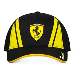 SCUDERIA FERRARI - Gorro Jockey 8six Oficial Ferrari Hypercar WEC 499P Black Edition