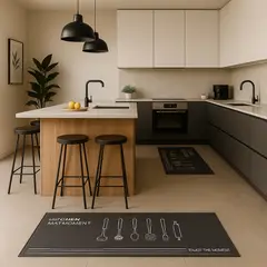 ARMONIA - Runner cocina 40x120 utensilios decorativo lavable antideslizante 729