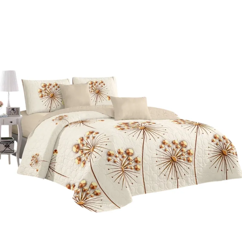 ANGELES DEL HOGAR - CUBRECAMA QUILT DE VERANO CON DISEÑO TF KING