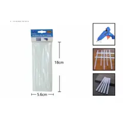 GENERICO - Barra De Pegamento 7 mm 18 Cm Silicona 5 Piezas