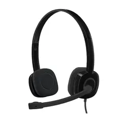 LOGITECH - H151 Audífonos con Micrófono Jack 35mm Negro Cómodos y Livianos