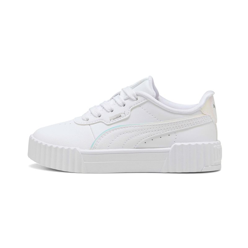 PUMA - Zapatillas Niñas Carina 30 Holo 20 Puma Blancas
