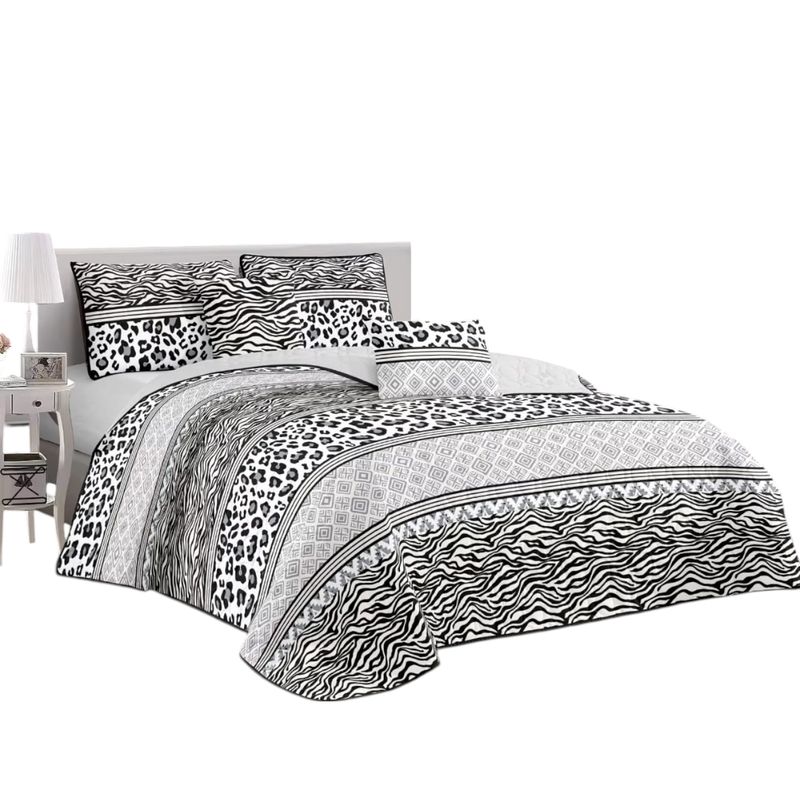 ANGELES DEL HOGAR - CUBRECAMA QUILT DE VERANO CON DISEÑO TF KING
