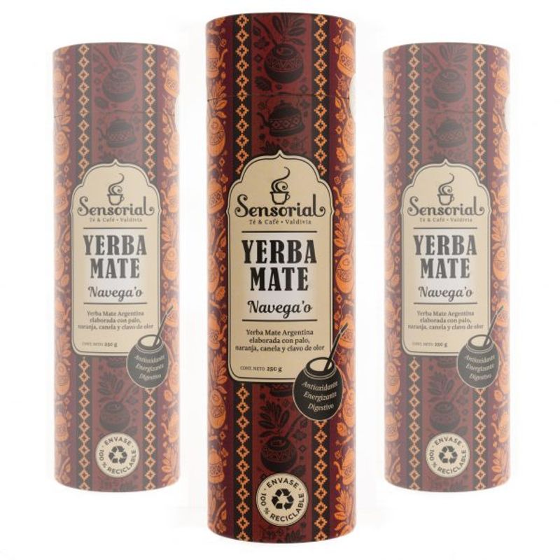 SENSORIAL - Yerba Mate NAVEGAO Tarro 250g SENSORIAL