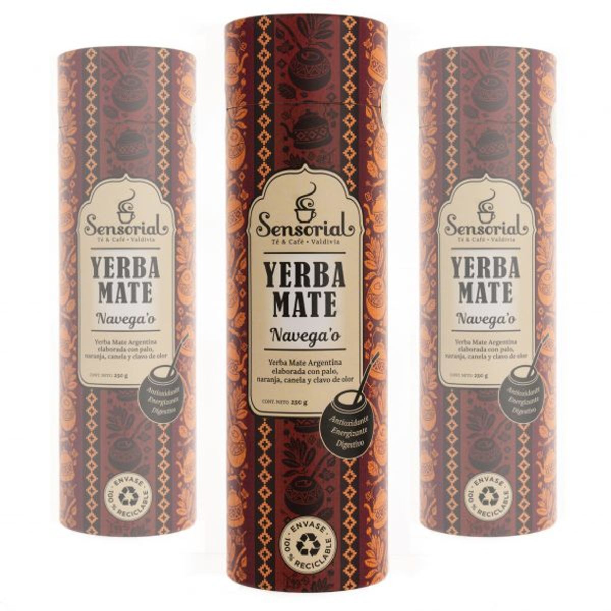 SENSORIAL - Yerba Mate NAVEGAO Tarro 250g SENSORIAL