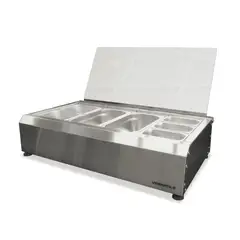 VERSATILE - Salsera 7 estaciones de Sobremesa 780-inox