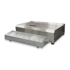 VERSATILE - Salsera 7 estaciones 780 inox con bandeja frio inox
