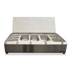 VERSATILE - Salsera 8 estaciones de Sobremesa 960-inox