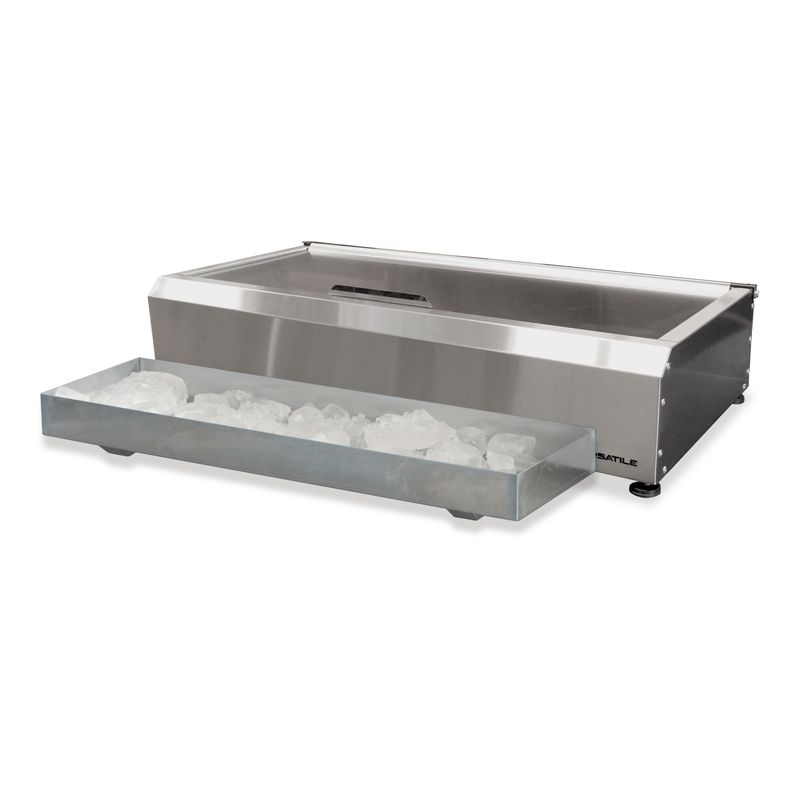 VERSATILE - Salsera 8  estaciones 960 inox  con bandeja frio inox