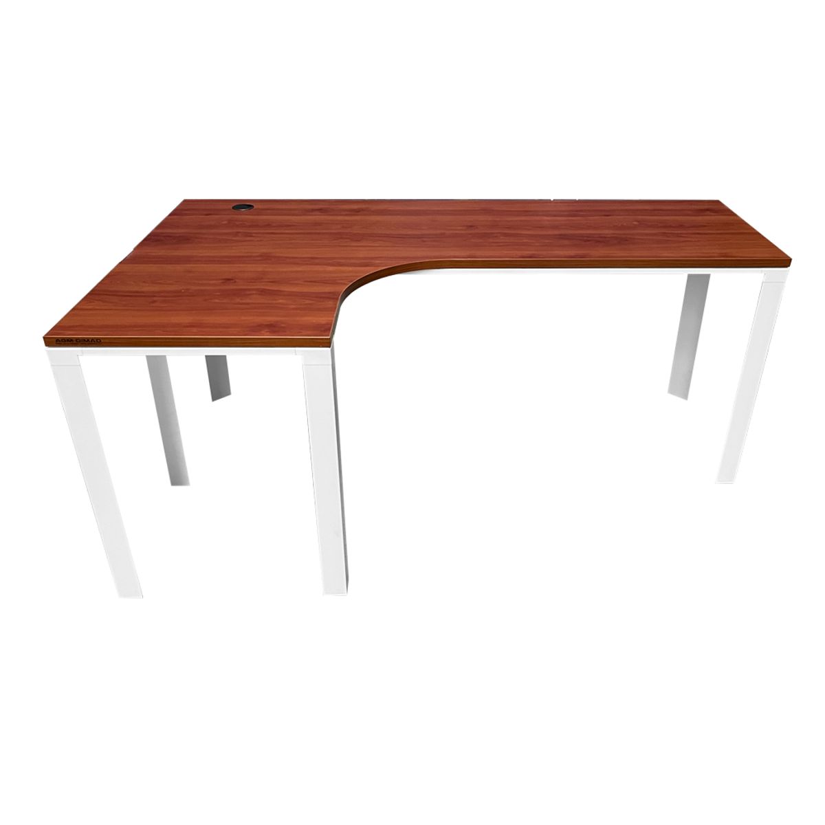 AGM - Escritorio Ferrara Tipo Bench en L 180cm Cerezo Izquierdo