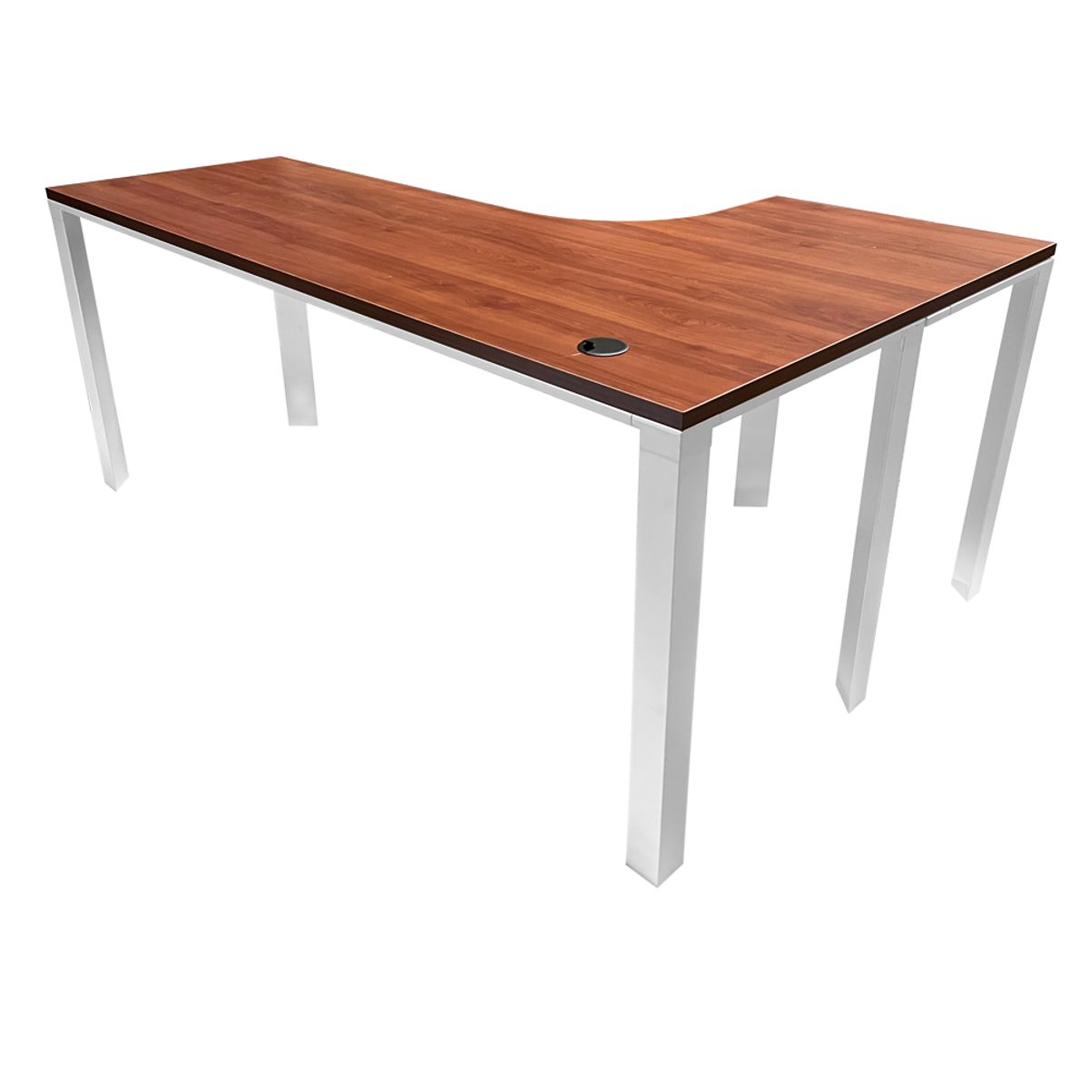 AGM - Escritorio Ferrara Tipo Bench en L 180cm Cerezo Izquierdo