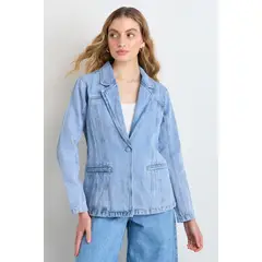 IO - Blazer Mujer Celeste