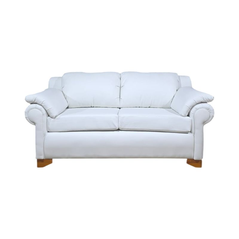 DISEÑOS VALESTRINI - SOFA GRECIA EN ECOCUERO BLANCO