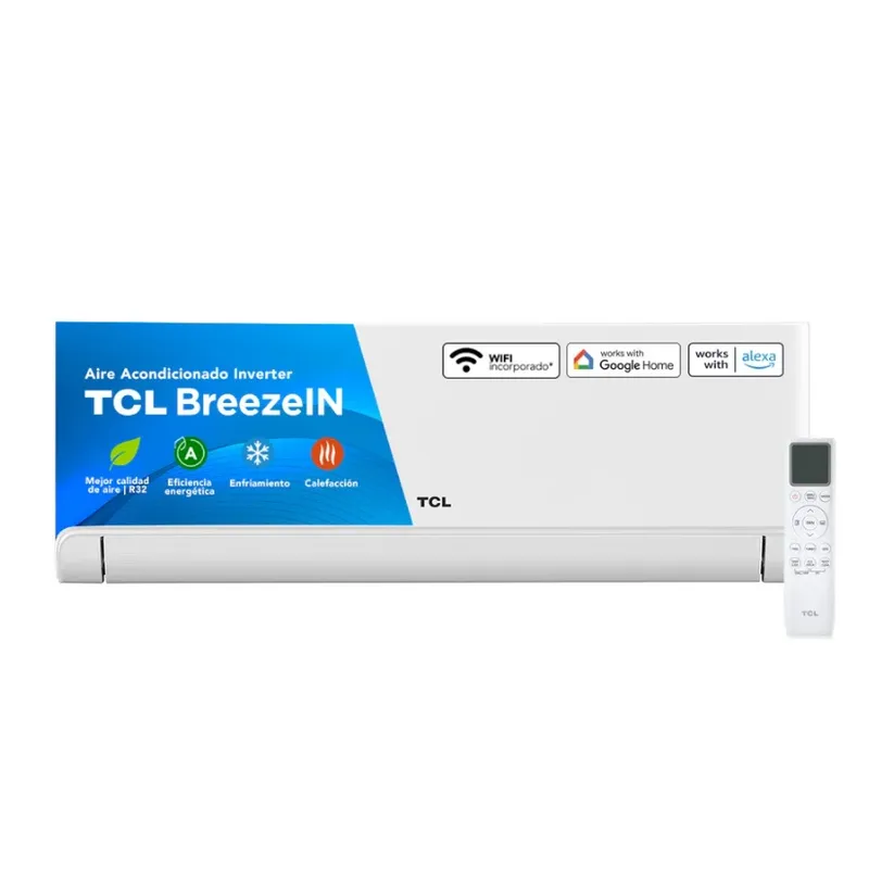 TCL - Aire Acondicionado Inverter TCL BreezeIN 9000 BTU WIFI