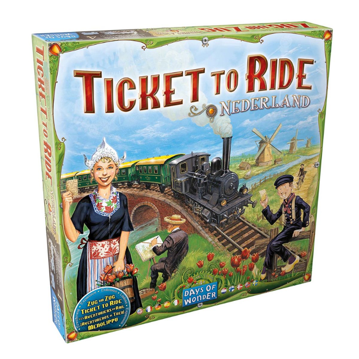 DAYS OF WONDER - Aventureros al Tren Países Bajos Nederland - Juego de Mesa