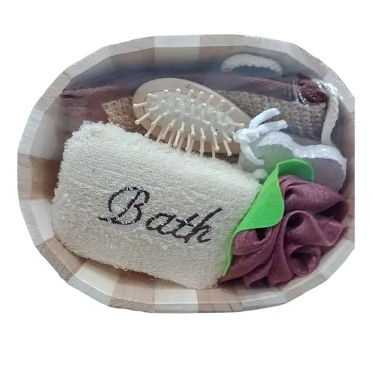 BEAUTY NATURALS - Canasto Spa Redondo En Madera Modelo Naturals