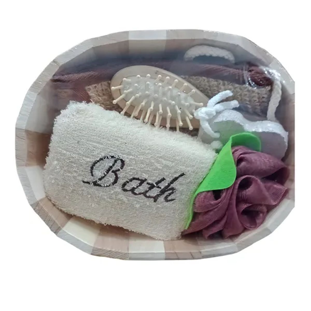 BEAUTY NATURALS - Canasto Spa Redondo En Madera Modelo Naturals